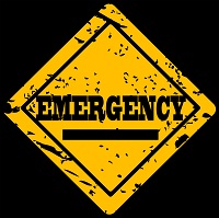 emergency-grunge sign with word emergency-200w