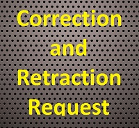 Bill Windsor of Lawless America has requested corrections and retractions to defamation, libel, and slander